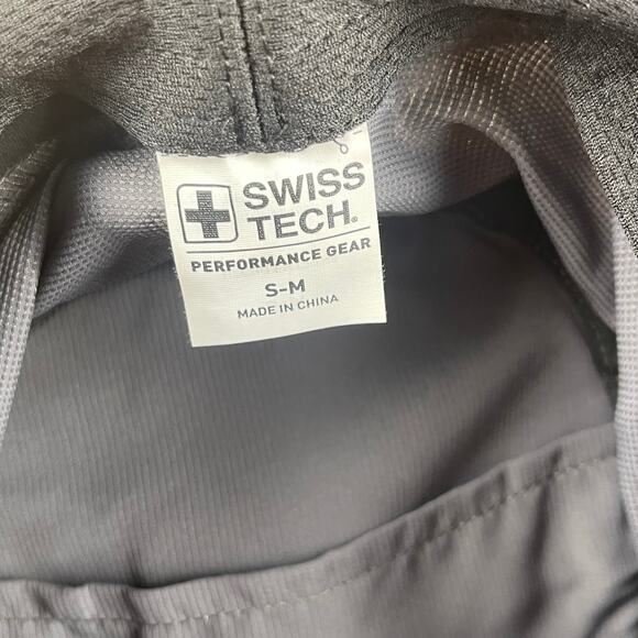 Z0088 Gray Swiss Tech Sun Hat Boonie Bucket Hat Adjustable Size S-M - Picture 4 of 5